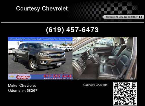 Make Offer - 2017 Chevrolet Chevy Colorado for sale in San Diego, CA