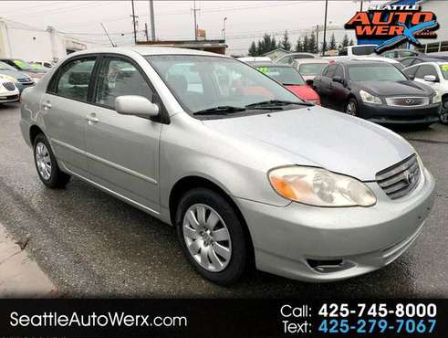 2003 Toyota Corolla CE 1 8L Automatic! Fuel Efficient! We for sale in Lynnwood, WA