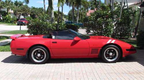 1991 Red Convertible Corvette for sale in Lake Worth, FL