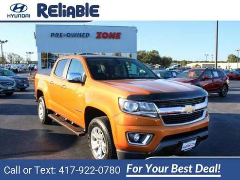 2017 Chevy Chevrolet Colorado LT pickup Burning Hot Metallic - cars... for sale in Springfield, MO