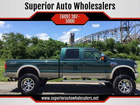 2010 Ford F350 Only 69k Lariat Diesel 4x4 lifted leather - cars &... for sale in burlington city, MA