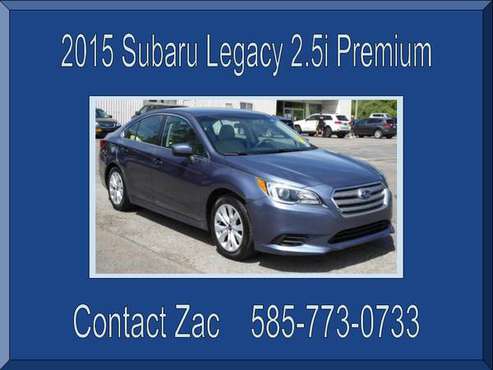 2015 BLUE SUBARU LEGACY 2.5i Premium - 1 Owner - No Accidents - cars... for sale in Bloomfield, NY