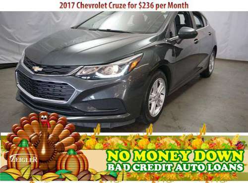 $236/mo 2017 Chevrolet Cruze Bad Credit & No Money Down OK - cars &... for sale in Chicago, IL