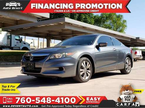 2012 Honda *Accord* *LXS* LX S LX-S Only $159/mo! Easy Financing! -... for sale in Palm Desert , CA
