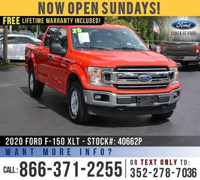 *** 2020 FORD F150 XLT 4WD *** FordPass Connect - Bluetooth - SIRIUS... for sale in Alachua, GA