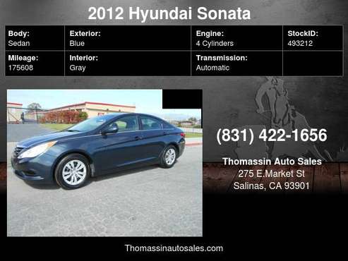 2012 Hyundai Sonata 4dr Sdn 2 4L Auto GL - - by dealer for sale in Salinas, CA