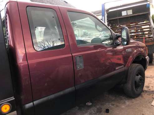 2000 Ford F350 Super Duty 7.3 DIESEL powerstroke plow truck flat bed... for sale in Stratford, NY