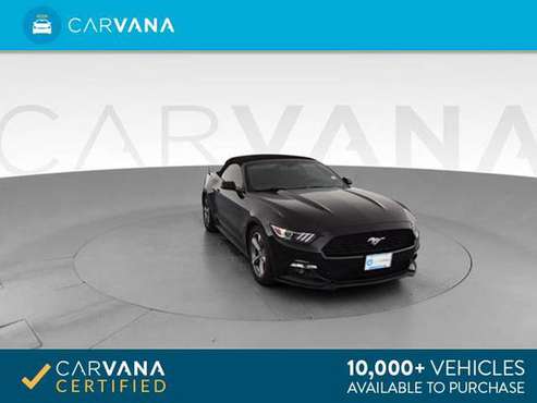 2015 Ford Mustang V6 Convertible 2D Convertible Black - FINANCE ONLINE for sale in Greensboro, NC