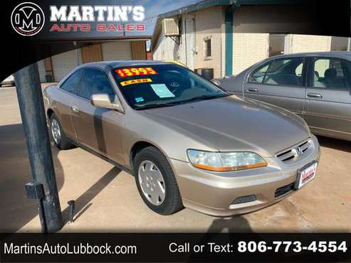 2002 Honda Accord Cpe LX Auto V6 - cars & trucks - by dealer -... for sale in Lubbock, TX