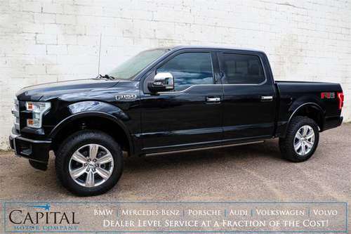 STEAL of a Deal! LOW Mileage 16 Ford F-150 Platinum 4x4! Under for sale in Eau Claire, MN