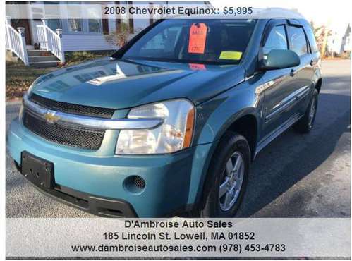 2008 Chevrolet Equinox LT AWD 4dr SUV w/1LT 90 DAY WARRANTY!!!! -... for sale in Lowell, MA