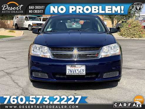 2014 Dodge Avenger SE Sedan with lots of power and style for sale in Palm Desert , CA