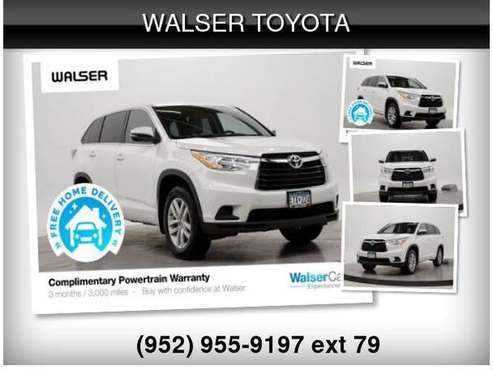 2014 Toyota Highlander LE V6 - cars & trucks - by dealer - vehicle... for sale in Bloomington, MN