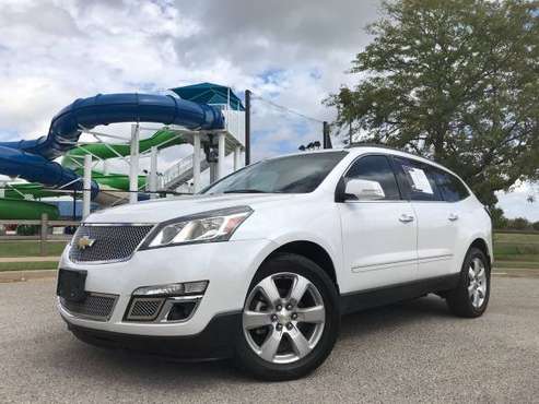 2016 CHEVROLET TRAVERSE LTZ PEARL WHITE WITH BROWN LEATHER!! for sale in Norman, KS