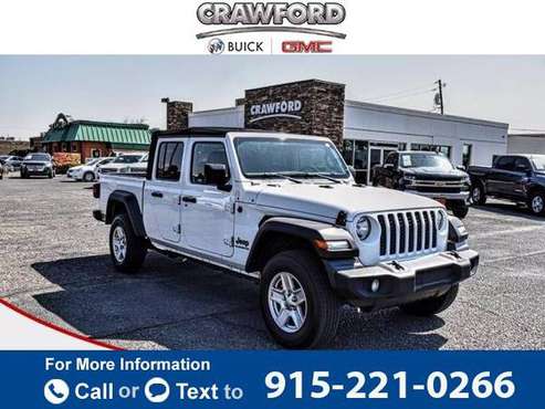 2020 Jeep Gladiator Sport S pickup Bright White Clearcoat - cars &... for sale in El Paso, TX