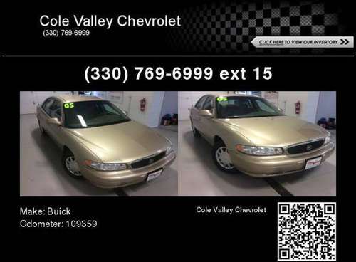 2005 Buick Century Base - cars & trucks - by dealer - vehicle... for sale in Newton Falls, OH