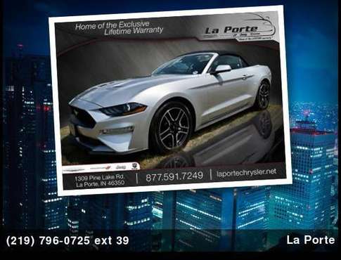 2018 Ford Mustang EcoBoost Premium for sale in La Porte, IN
