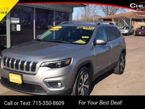 2019 Jeep Cherokee Limited suv Silver - - by dealer for sale in Cadott, WI