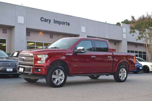 2015 FORD F150 4X4 PLATINUM - CLEAN TITLE - 3.5 ECOBOOST - RUST FREE... for sale in Cary, NC