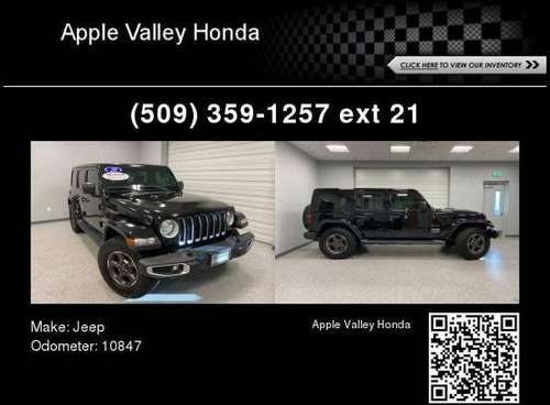 2020 Jeep Wrangler Unlimited Unlimited Sahara - cars & trucks - by... for sale in East Wenatchee, WA