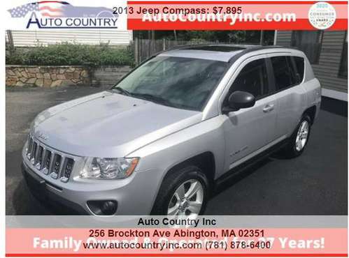 2013 JEEP COMPASS,1 OWNER NO ACCIDENTS,4X4,BOSTON ACOUSTIC SOUND -... for sale in Abington, MA