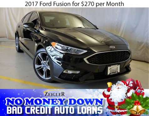 $270/mo 2017 Ford Fusion Bad Credit & No Money Down OK - cars &... for sale in Villa Park, IL