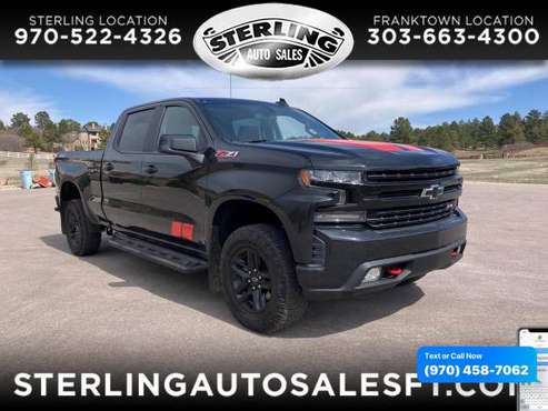 2019 Chevrolet Chevy Silverado 1500 4WD Crew Cab 147 LT Trail Boss for sale in Sterling, CO