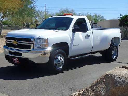 2013 CHEVY 3500 HD REGULAR CAB DUALLY WORK TRUCK LOW MILES - cars & for sale in Phoenix, TX