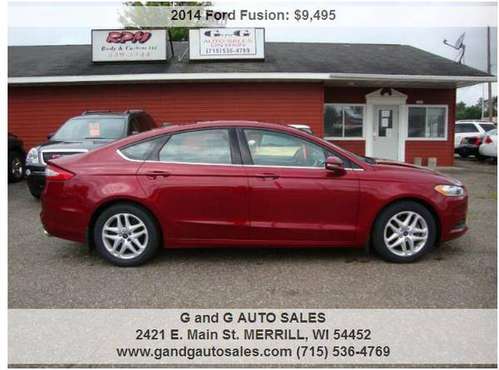 2014 Ford Fusion SE 4dr Sedan 104019 Miles - cars & trucks - by... for sale in Merrill, WI