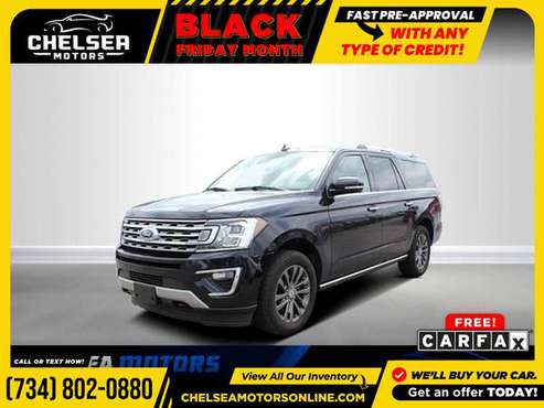 $709/mo - 2019 Ford Expedition Max Limited - Easy Financing! - cars... for sale in Chelsea, MI