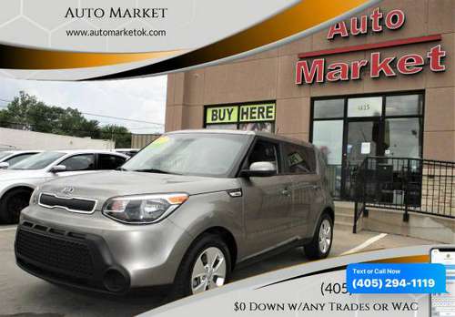 2015 Kia Soul Base 4dr Crossover 6A $0 Down WAC/ Your Trade - cars &... for sale in Oklahoma City, OK