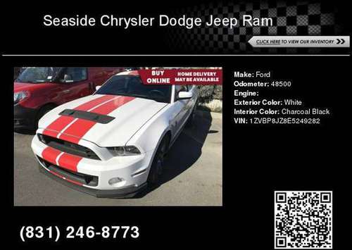 2014 Ford Mustang Shelby GT500 - Lower Price - cars & trucks - by... for sale in Seaside, CA