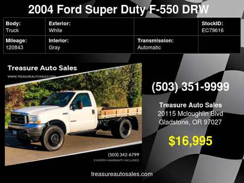 2004 Ford F-550 Super Duty 4X4 2dr Regular Cab 140.8 200.8 in. WB... for sale in Gladstone, OR