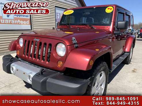 2012 Jeep Wrangler Unlimited 4WD 4dr Sahara - - by for sale in Chesaning, MI
