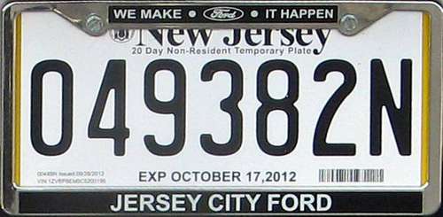 temporary 30 temp paper plates - - by dealer - vehicle for sale in Bronx, NY