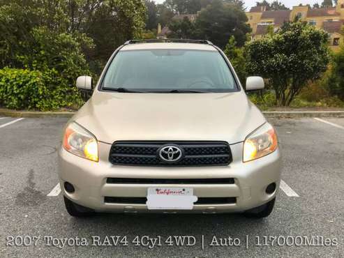 2007 TOYOTA RAV4 4WD 117K Low Original Miles for sale in Daly City, CA