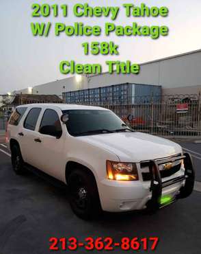 2011 Chevy Tahoe W/Police Package for sale in El Monte, CA