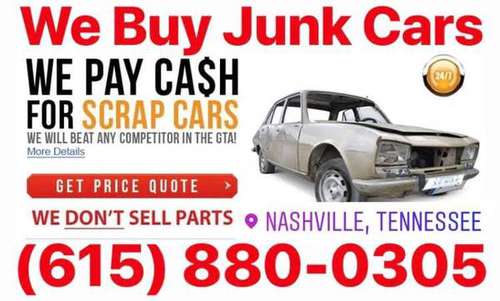 WE BUY JUNK CARS / CASH FOR CAR / BUYERS BAD CARS for sale in Antioch, TN