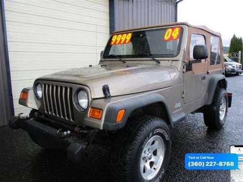 2004 Jeep Wrangler 5 SPEED MANUAL SOFT TOP for sale in Woodland, OR