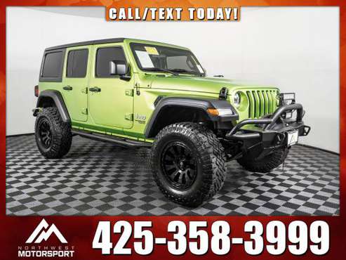 Lifted 2018 *Jeep Wrangler* Unlimited Sport 4x4 - cars & trucks - by... for sale in Everett, WA