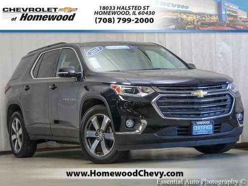 2019 Chevrolet Traverse SUV LT Leather - Black for sale in Homewood, IL