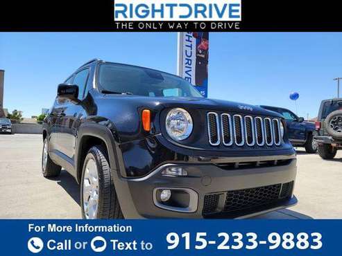 2016 Jeep Renegade Latitude Sport Utility 4D suv Black - cars & for sale in El Paso, TX