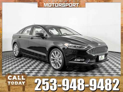 *LEATHER* 2017 *Ford Fusion* Platinum FWD for sale in PUYALLUP, WA