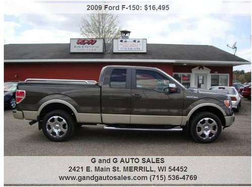 2009 Ford F-150 Lariat 4x4 4dr SuperCab Styleside 6 5 ft SB 113677 for sale in Merrill, WI