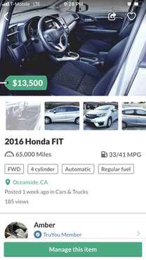 $$3000---Honda Fit 2016 - FINANCING AVAILABLE for sale in San Diego, CA