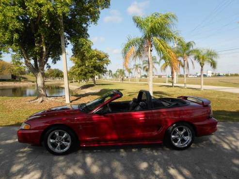 SUPERCHARGED! 1994 FORD MUSTANG COBRA SVT CONVERTIBLE! - cars & for sale in Fort Myers, FL