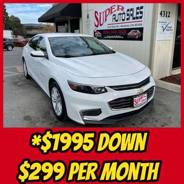 1995 Down & 299 Per Month on this Clean 2018 Chevy Malibu LT! for sale in Modesto, CA
