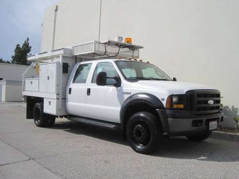 Ford F-450 F450 Crew Cab Contractors Utility Flatbed Service Truck for sale in Long Beach, CA