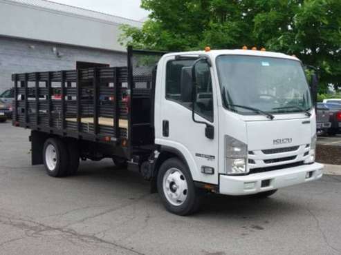 2014 Isuzu Npr Flatbed Rack Body - cars & trucks - by owner -... for sale in Lawrence Township, NJ