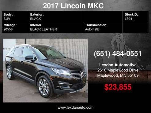2017 Lincoln MKC ONE OWNER AWD W/ SELECT PKG NAVIGATION PANORAMIC... for sale in Maplewood, MN